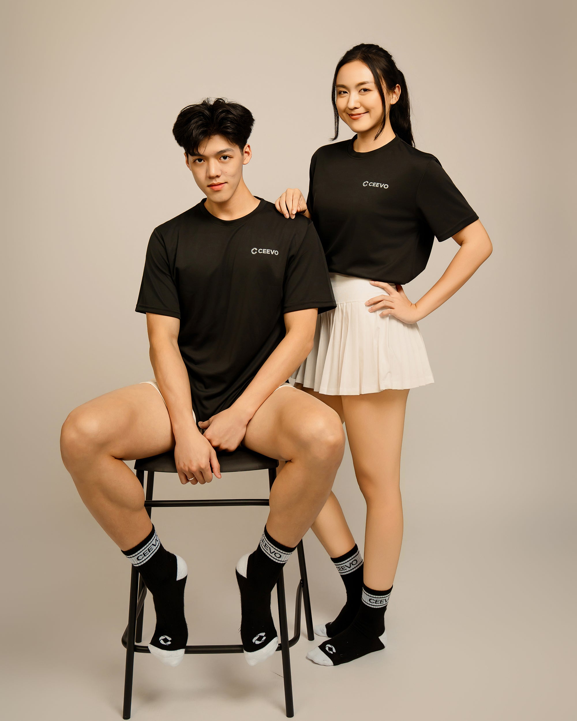 CEEVO Microfibre Tee in Black