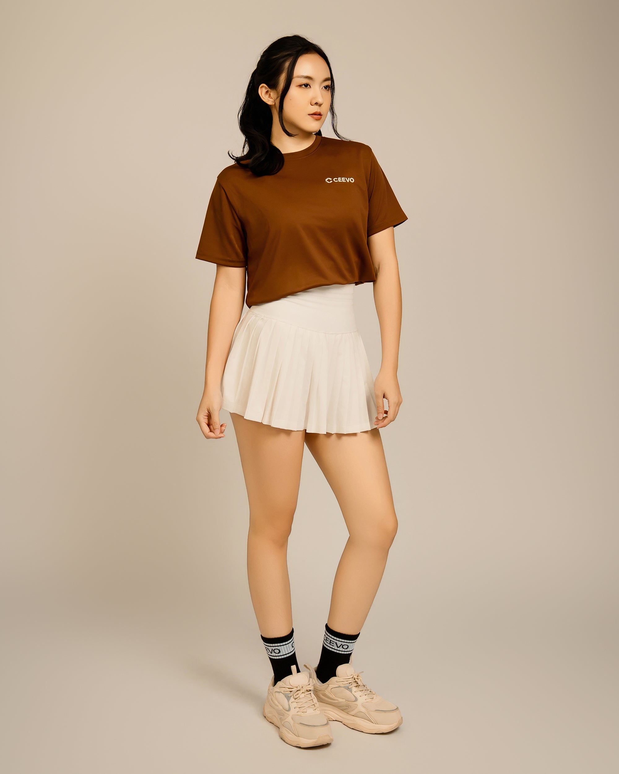CEEVO Microfibre Tee in Brown
