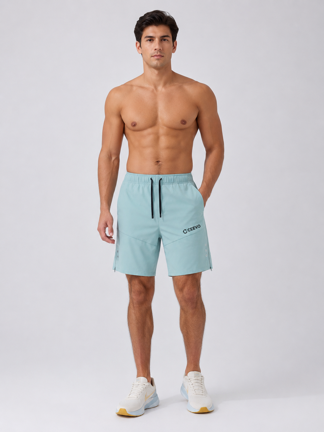 CEEVO All-Terrain Shorts in Pale Aqua