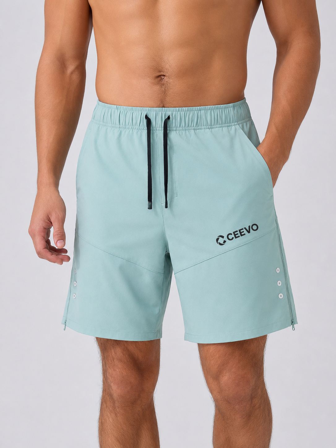 CEEVO All-Terrain Shorts in Pale Aqua