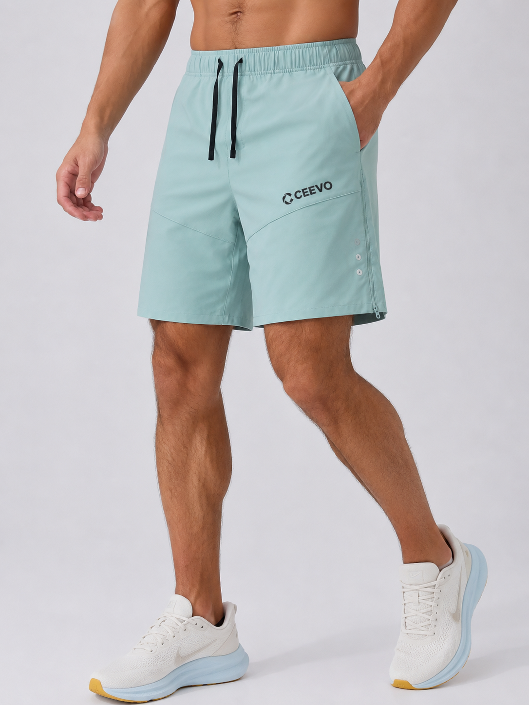 CEEVO All-Terrain Shorts in Pale Aqua