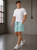 CEEVO All-Terrain Shorts in Pale Aqua