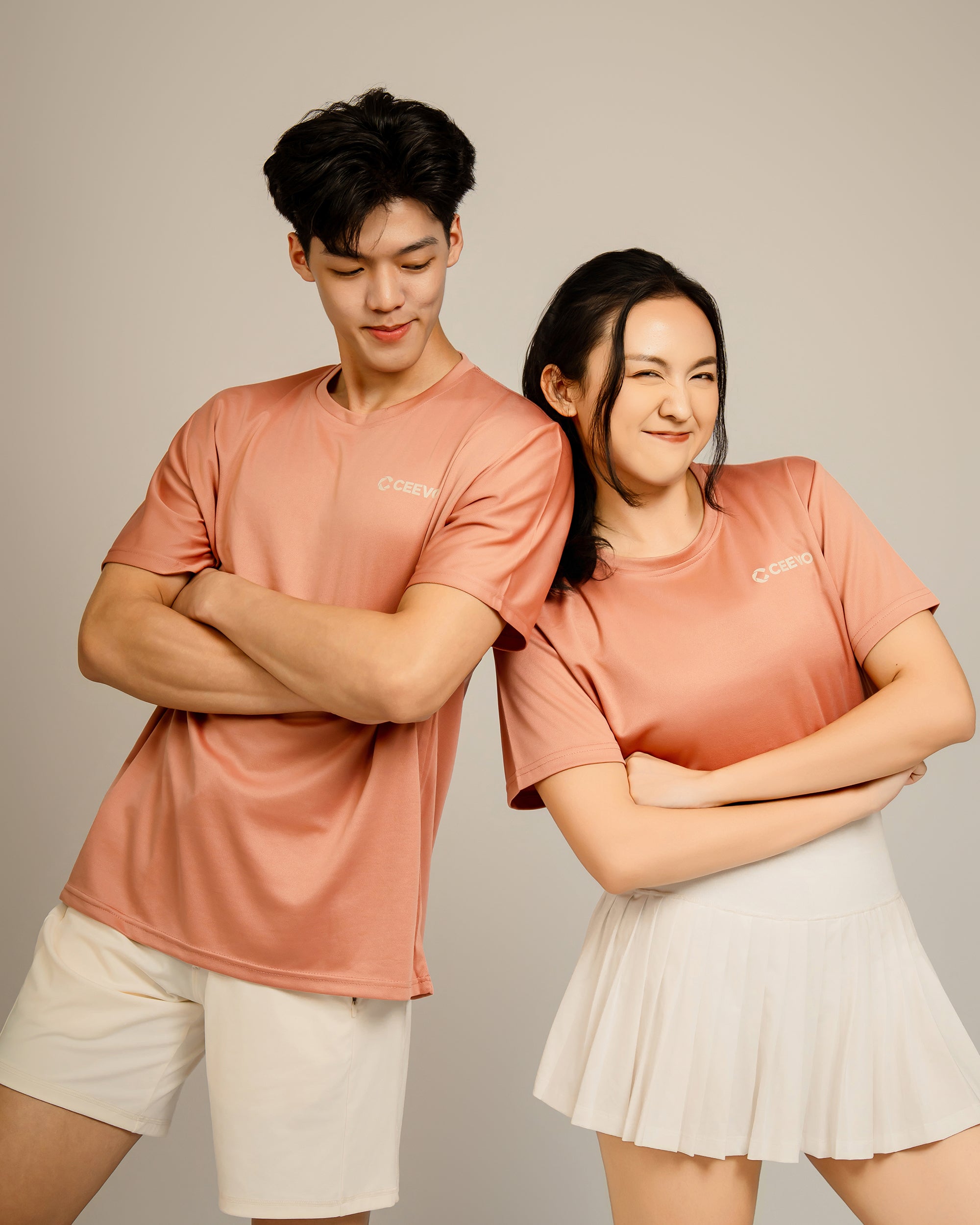 CEEVO Microfibre Tee in Dusty Pink