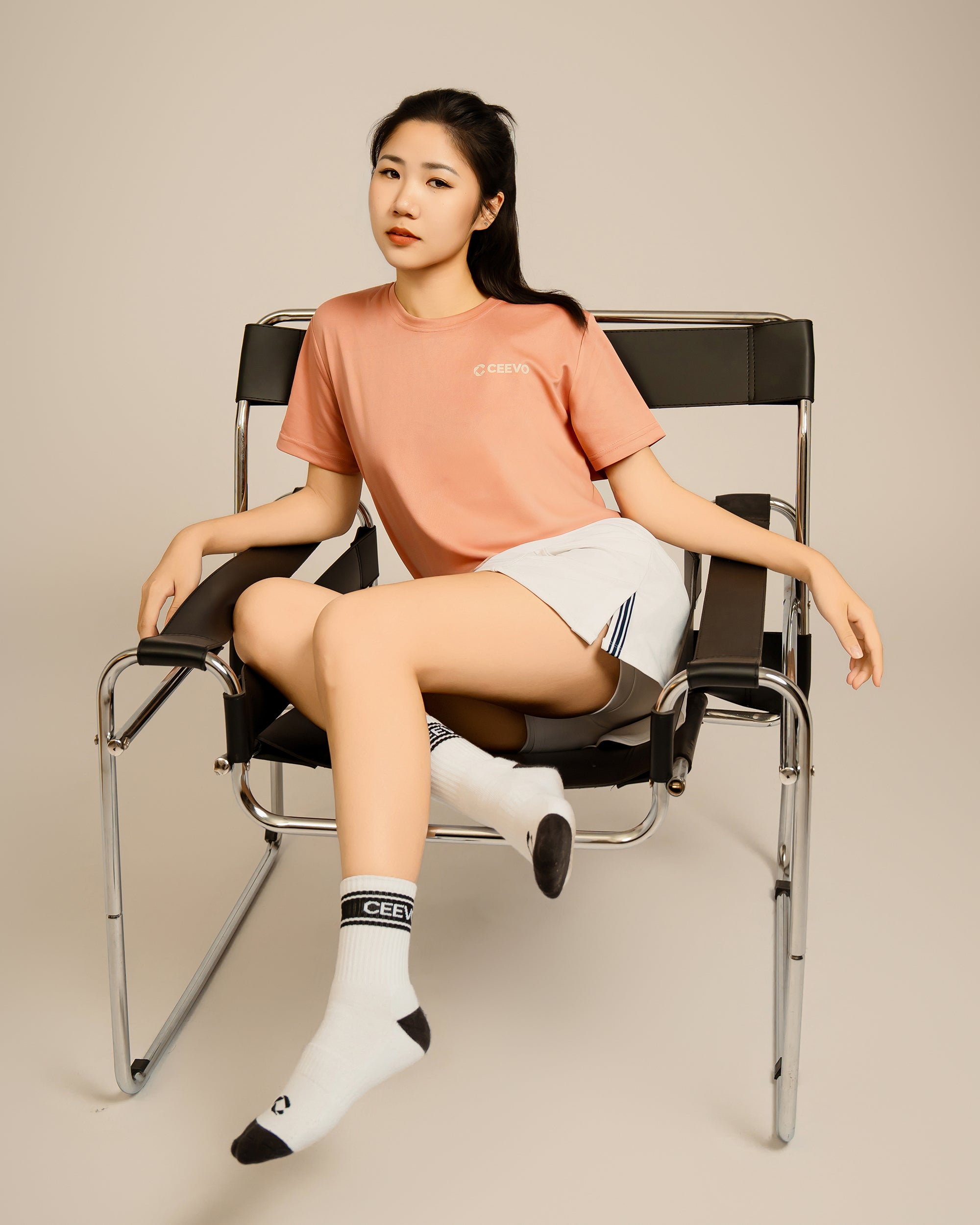 CEEVO Microfibre Tee in Dusty Pink