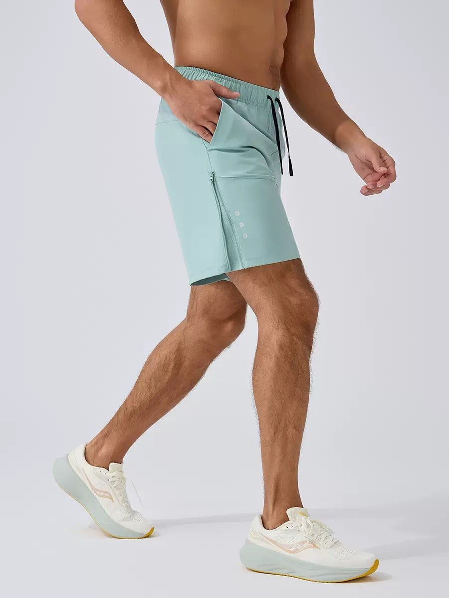 CEEVO All-Terrain Shorts in Pale Aqua