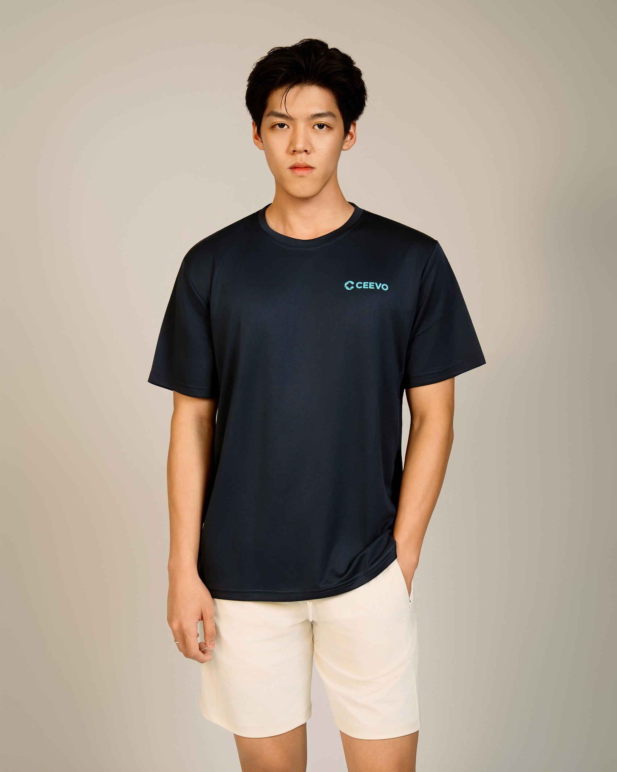 CEEVO Microfibre Tee in Navy