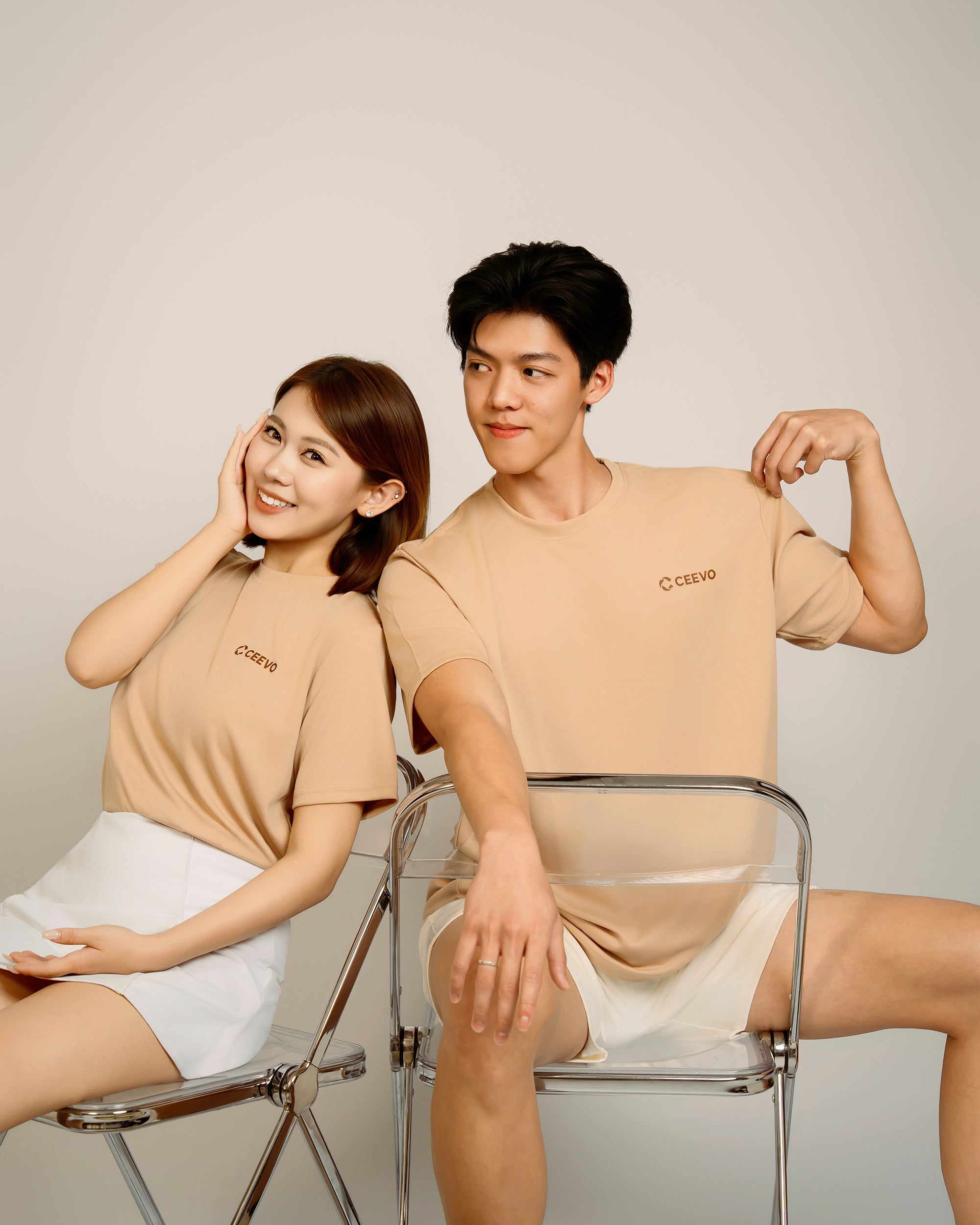 CEEVO Microfibre Tee in Desert Sand