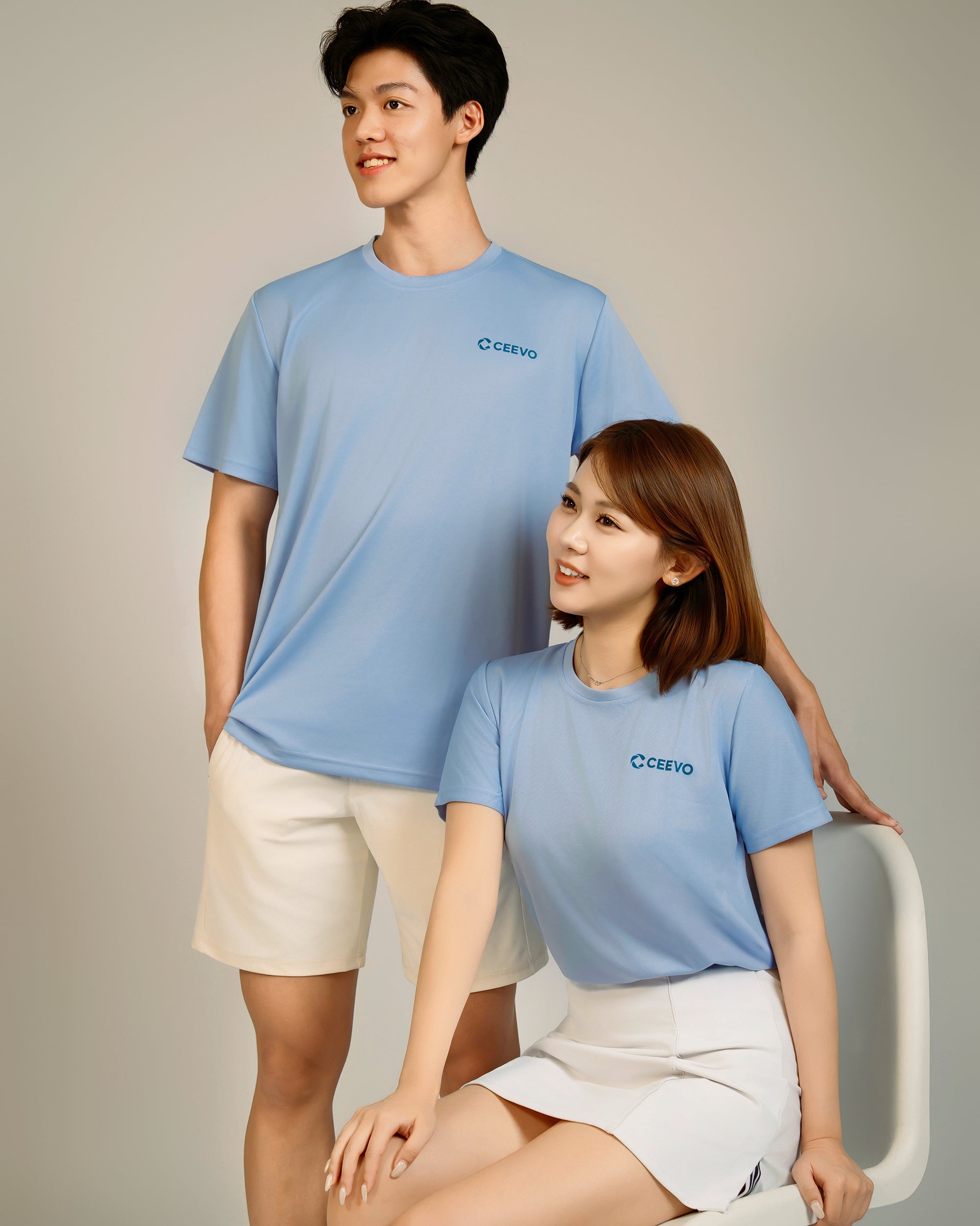 CEEVO Microfibre Tee in Periwinkle