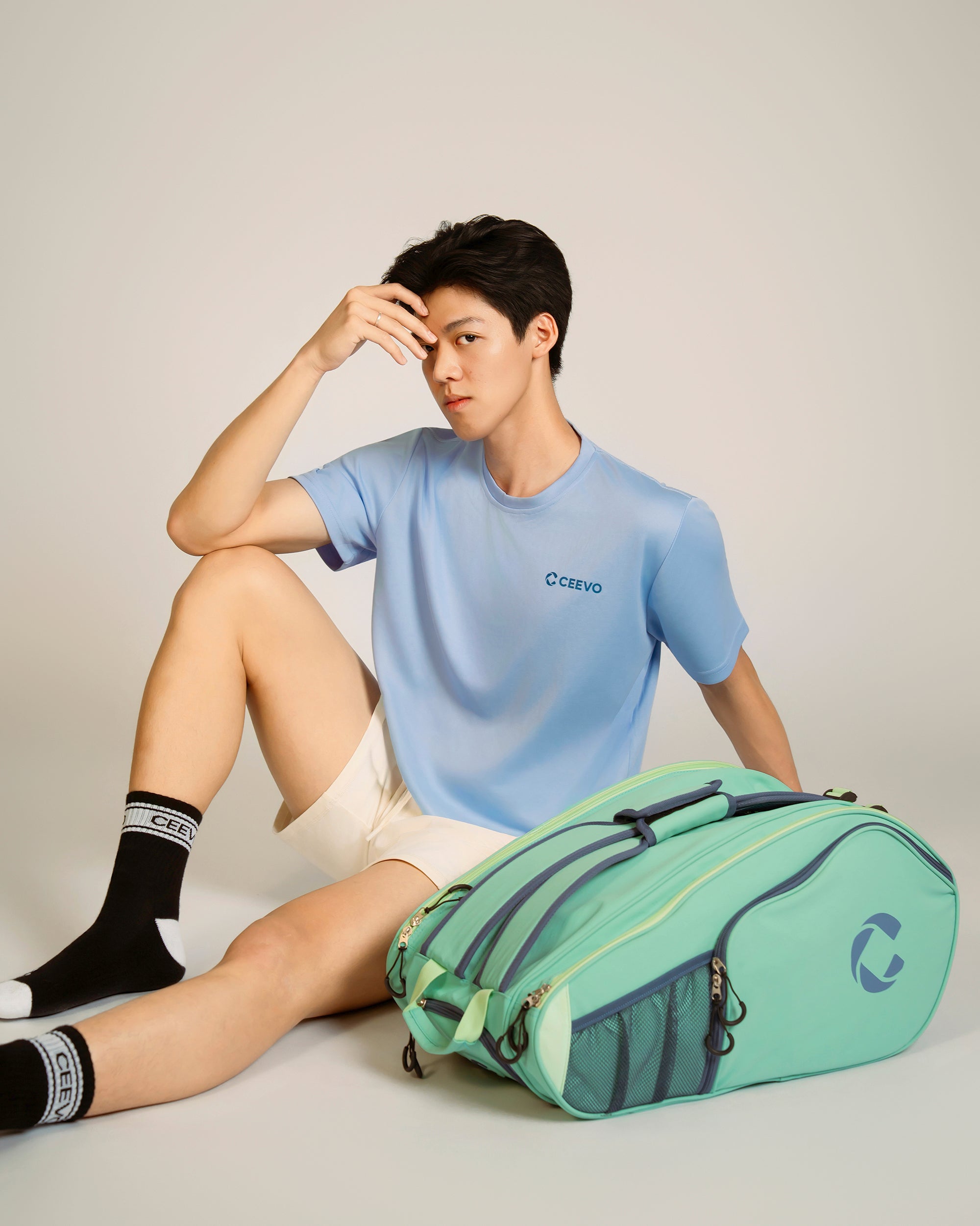 CEEVO Microfibre Tee in Periwinkle